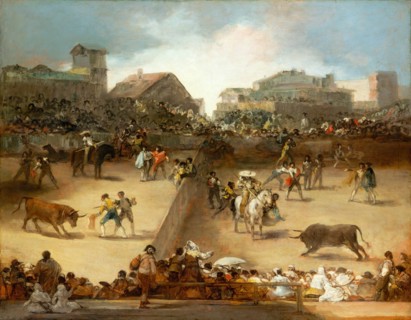 Bullfight in a Divided Ring. Creator: Francisco Goya.