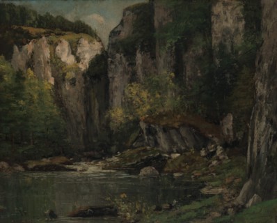 River and Rocks, 1873-77. Creator: Gustave Courbet.