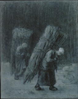 Women Carrying Faggots, ca. 1858. Creator: Jean Francois Millet.