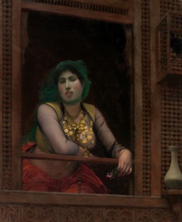Woman at a Balcony, 1887-88. Creator: Jean-Leon Gerome.