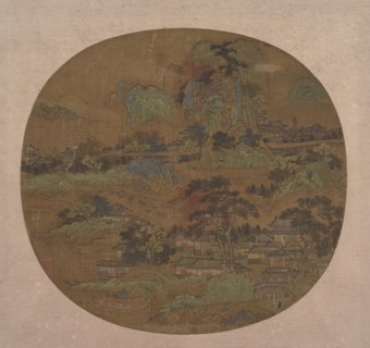 Village and Temples in Jiangnan, early 15th century. Creator: Unknown.