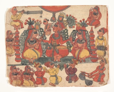 A Wedding Scene, mid-18th century. Creator: Unknown.
