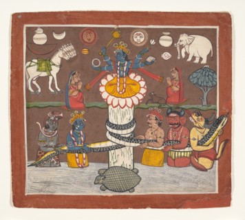 The Churning of the Ocean of Milk, ca. 1780-90. Creator: Unknown.