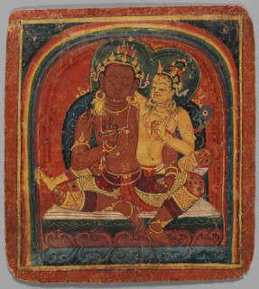 Initiation Card (Tsakalis): Nirvana Vishkambhin, early 15th century. Creator: Unknown.
