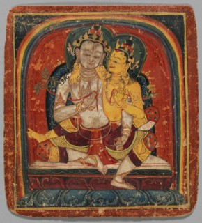 Initiation Card (Tsakalis): Maitreya, early 15th century. Creator: Unknown.