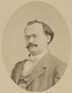 Portrait of the Composer Charles Lecocq (1832-1918), 1866. Creator: Photo studio A. Legras.