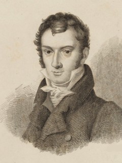 Portrait of the violinist and composer Josef Mayseder (1789-1863), 1824. Creator: Anonymous.