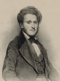 Portrait of the violinist and composer Heinrich Panofka (1807-1887) , 1840. Creator: Devéria, Achille (1800-1857).