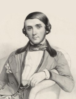 Portrait of the pianist and composer Jean-Henri Ravina (1818-1906) , ca 1845. Creator: Alophe, Marie-Alexandre Menut (1812-1883).