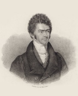 Portrait of pianist and composer Ferdinand Ries (1784-1838), ca 1825. Creator: Mayer, Carl (1798-1868).