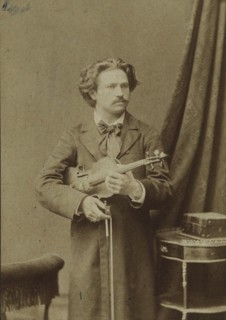 Portrait of the violinist and composer Frantisek Ondricek (1857-1922), 1882-1883. Creator: Anonymous.
