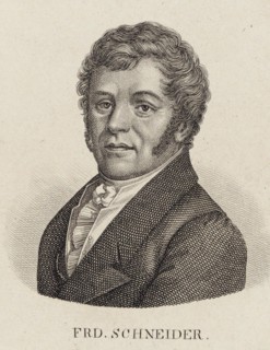 Portrait of the organist and composer Friedrich Schneider (1786-1853). Creator: Anonymous.