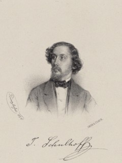 Portrait of the pianist and composer Julius Schulhoff (1825-1898) , 1850. Creator: Prinzhofer, August (1817-1885).