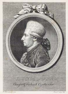 Portrait of the singer and composer Franz Seydelmann (1748-1806) , c. 1800. Creator: Thoenert (Thönert), Medardus (1754-1814).