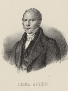 Portrait of the violinist and composer Louis Spohr (1784-1859), c. 1840. Creator: Anonymous.