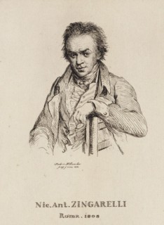 Portrait of the Composer Nicola Antonio Zingarelli (1752-1837). Creator: Hillemacher, Frédéric Désiré (1811-1886).