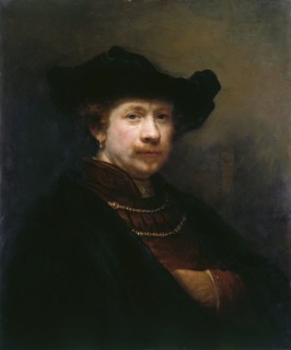 Self-Portrait in a Flat Cap, 1642. Creator: Rembrandt van Rhijn (1606-1669).