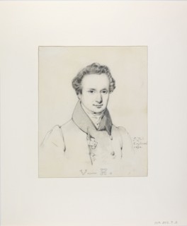 Portrait of Victor Hugo (1802-1885), 1830. Creator: Ziegler, Jules Claude (1804-1856).