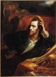 Faust in His Study (Faust dans son cabinet), ca 1848. Creator: Scheffer, Ary (1795-1858).
