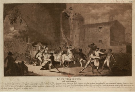 The Flight to Varennes (Fuite à Varennes), 1791. Creator: Guyot, Laurent (1756-1808).