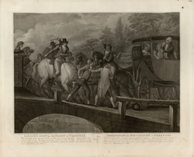 The arrest of Louis XVI and his family at Varennes, June 22, 1791, 1796. Creator: Bovi, Mariano (1757-1813).