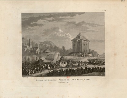 Return from Varennes, Arrival of Louis Capet in Paris, 1802. Creator: Duplessis-Bertaux, Jean (1747-1820).