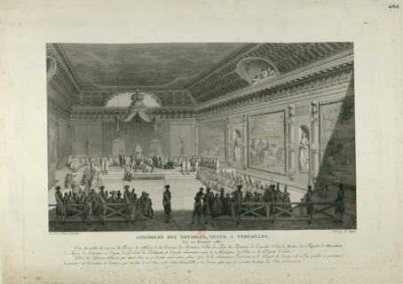 The Assembly of Notables on February 22, 1787 in Versailles, 1802. Creator: Niquet, Claude (1770-1831).