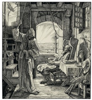 Death as a friend, 1851. Creator: Rethel, Alfred (1816-1859).