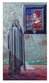 The Girl and the Death, 1916. Creator: Schnug, Léo (1878-1933).