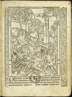 Ars moriendi (The Art of Dying), 1496. Creator: Anonymous.