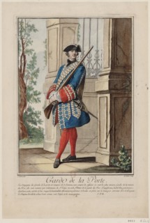 Garde de la porte, 1756. Creator: De Fehrt, Antoine Jean (1723-1774).