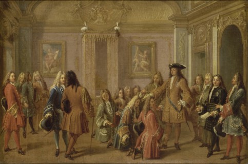 The first promotion of the Knights of Saint Louis by Louis XIV, Versailles May 8, 1693, 1710. Creator: Marot, François (1666-1719).
