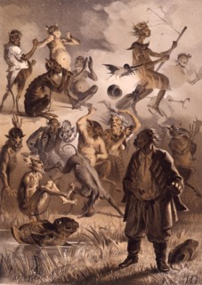 Illustration for the tale "The Lost Letter" from "Evenings on a Farm Near Dikanka" by Nikolai Gogol, Creator: Pryanishnikov, Illarion Mikhailovich (1840-1894).
