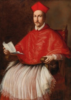 Portrait of Cardinal Francesco Barberini (1597-1679) , ca 1624. Creator: Leoni, Ottavio Maria (1578-1630).