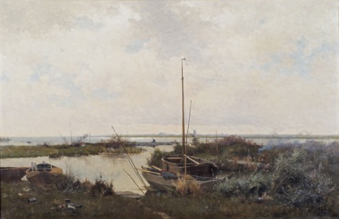River landscape, 1882. Creator: Tholen, Willem Bastiaan (1860-1931).