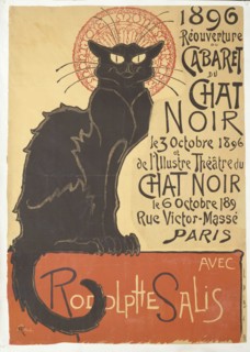 Réouverture du Cabaret du Chat Noir, 1896. Creator: Steinlen, Théophile Alexandre (1859-1923).