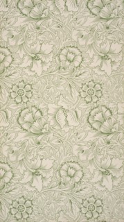 Pink and Poppy. Wallpaper , 1881. Creator: Morris, William (1834-1896).