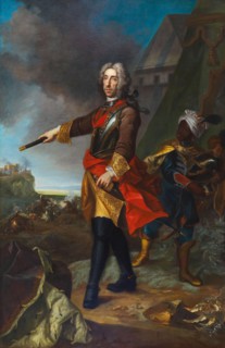 Portrait of Prince Eugene of Savoy (1663-1736). Creator: Auerbach, Johann Gottfried (1697-1753).