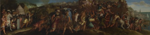 The Attack on Cartagena, after 1566. Creator: Licinio, Giulio (1527-1591).