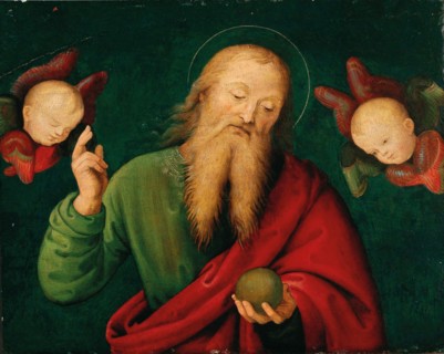 God the Father with angels, c. 1510. Creator: Giannicola di Paolo (c. 1478-1544).