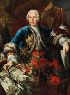 Portrait of the Composer Pietro Torri (ca. 1650-1737), ca 1735. Creator: Stern, Ludovico (1709-1777).