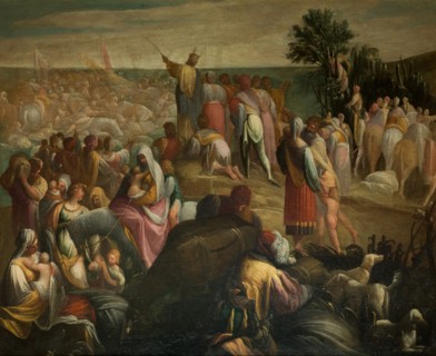 The Israelites crossing of the Red Sea, c. 1610. Creator: Donducci (Il Mastelletta), Giovanni Andrea (1575-1655).