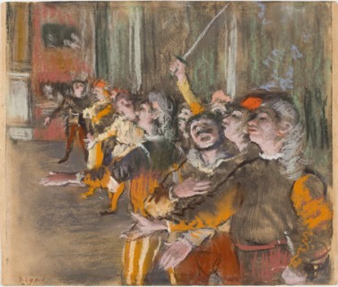 Les Choristes (The Chorus Singers), 1877. Creator: Degas, Edgar (1834-1917).