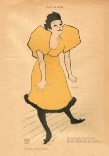 Polaire, c. 1895. Creator: Toulouse-Lautrec, Henri, de (1864-1901).