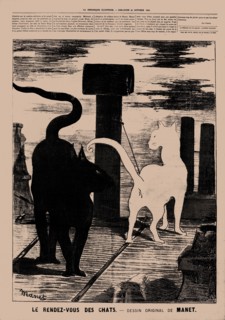 Le Rendez-vous des Chats, 1869. Creator: Manet, Édouard (1832-1883).