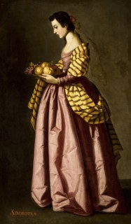 Saint Dorothy, c. 1640. Creator: Zurbarán, Francisco de, (School)  .