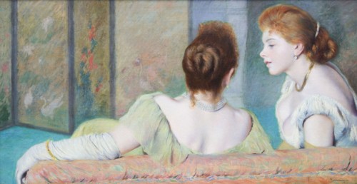 On the couch, ca. 1886-1890. Creator: Zandomeneghi, Federico (1841-1917).