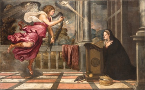 The Annunciation, ca 1538-1539. Creator: Titian (1488-1576).