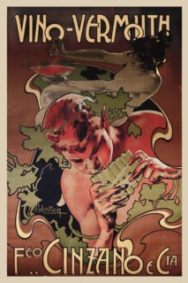 Vermouth Cinzano , 1906. Creator: Hohenstein, Adolfo (1854-1928).