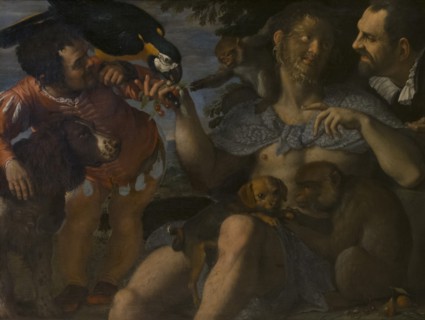 Arrigo Peloso, Pietro Matto and Amon Nano, c. 1598. Creator: Carracci, Agostino (1557-1602).